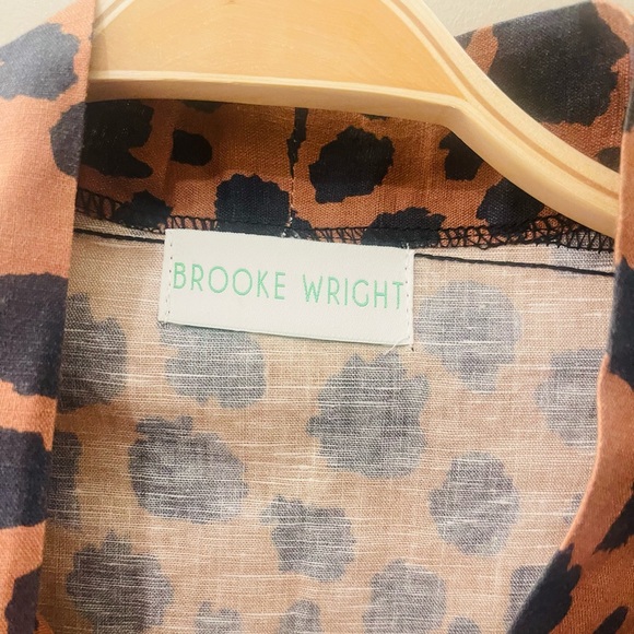 Brooke Wright Women’s Cheetah Kimono Black Label One Size Tunic - Picture 7 of 9